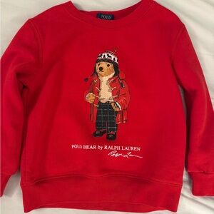 Polo by Ralph Lauren Kids Red Sweatshirt with Bear Design